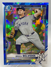 Brock Selvidge 2021 Bowman Chrome Draft Sapphire 1st Bowman  NY Yankees (B)