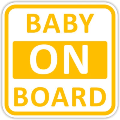 GRAPHIC MONSTER Pegatina de vinilo para bebé a bordo aplicación exterior varios colores Oprions