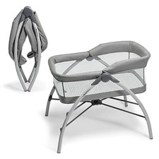 The First Years  First Dreams Portable Bassinet Baby Sleeper in White