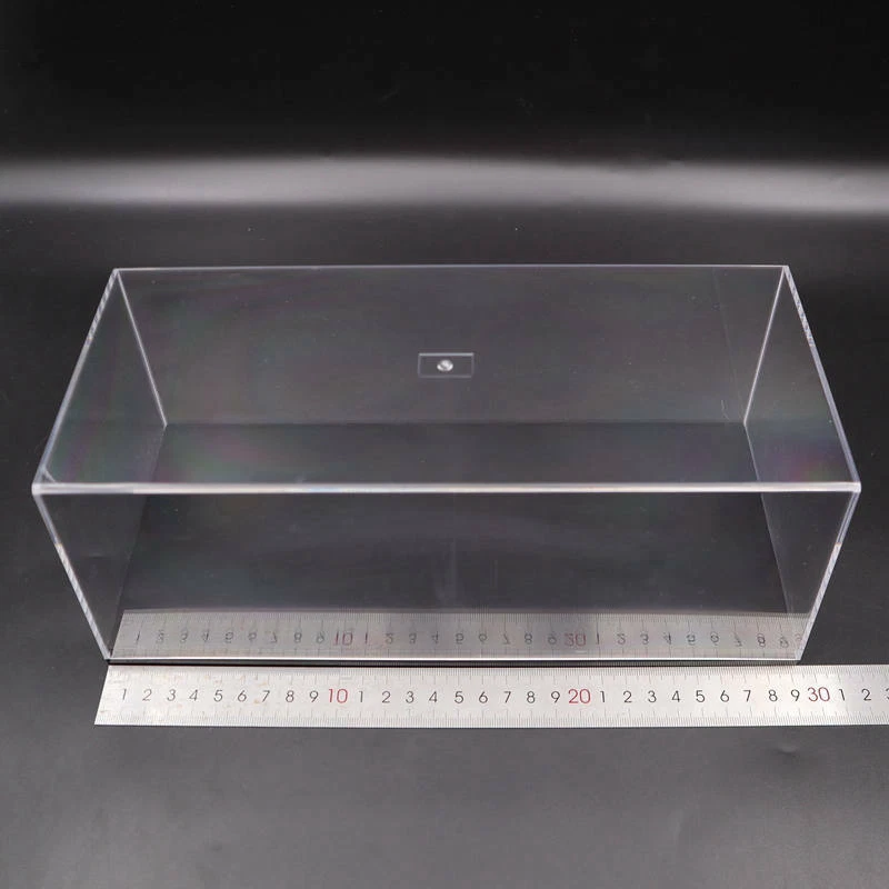 Acrylic Case Model Car Display Box Show Transparent Dust Proof 1/24 29cm Clear - Image 2 of 4