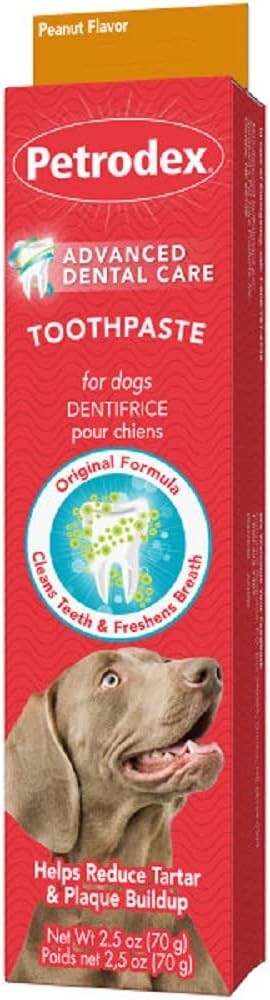 Petrodex Dog Natural Toothpaste Peanut Butter Flavor Tartar