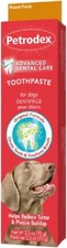 Petrodex Dog Natural Toothpaste Peanut Butter Flavor Tartar Control 2.5 oz