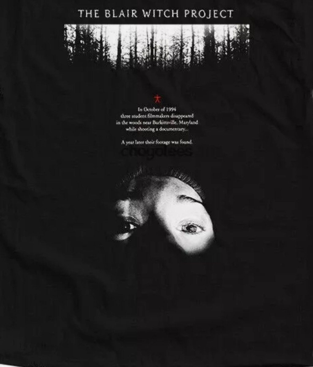 New The Blair Witch Project T shirt TEE 1999 horror film black v4 