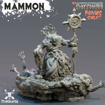 Mammon - 32mm 75mm Tabletop Miniatur Figur D&D Chaos Zauberer Fantasy