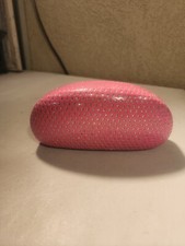 Large Pink Clamshell Sunglasses Case Hard Shell