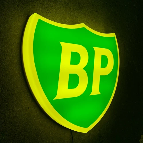 BP LED ILLUMINATED LIGHT BOX WALL SIGN GARAGE OIL GAS STATION PETROL AUTOMOBILIA - Picture 2 of 12