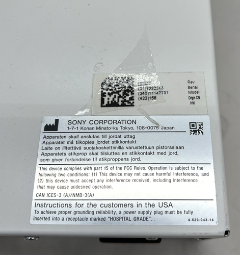 Sony UP-D898MD Black & White Thermal printer - Picture 11 of 11