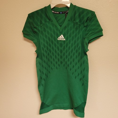 Adidas Mens Techfit Primeknit Dark Green Practice Field Football Jersey
