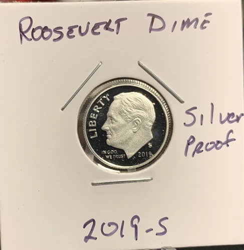 2019 S Silver Deep Mirror Cameo Proof Roosevelt Dime @Nice@