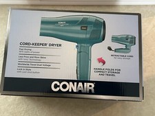 Conair Hair Dryer With Folding Handle And Retractable Cord 1875W Model 289TPW