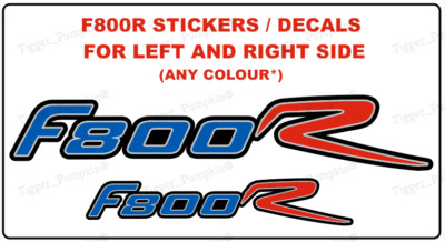 F800R Decals / Stickers for BMW F800 R (Pair) (Any Colour*) (Design#2) 