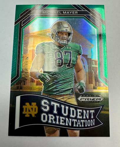 2023 Panini Prizm Draft Picks Michael Mayer Green Prizm Insert #SO-17 - Picture 1 of 2