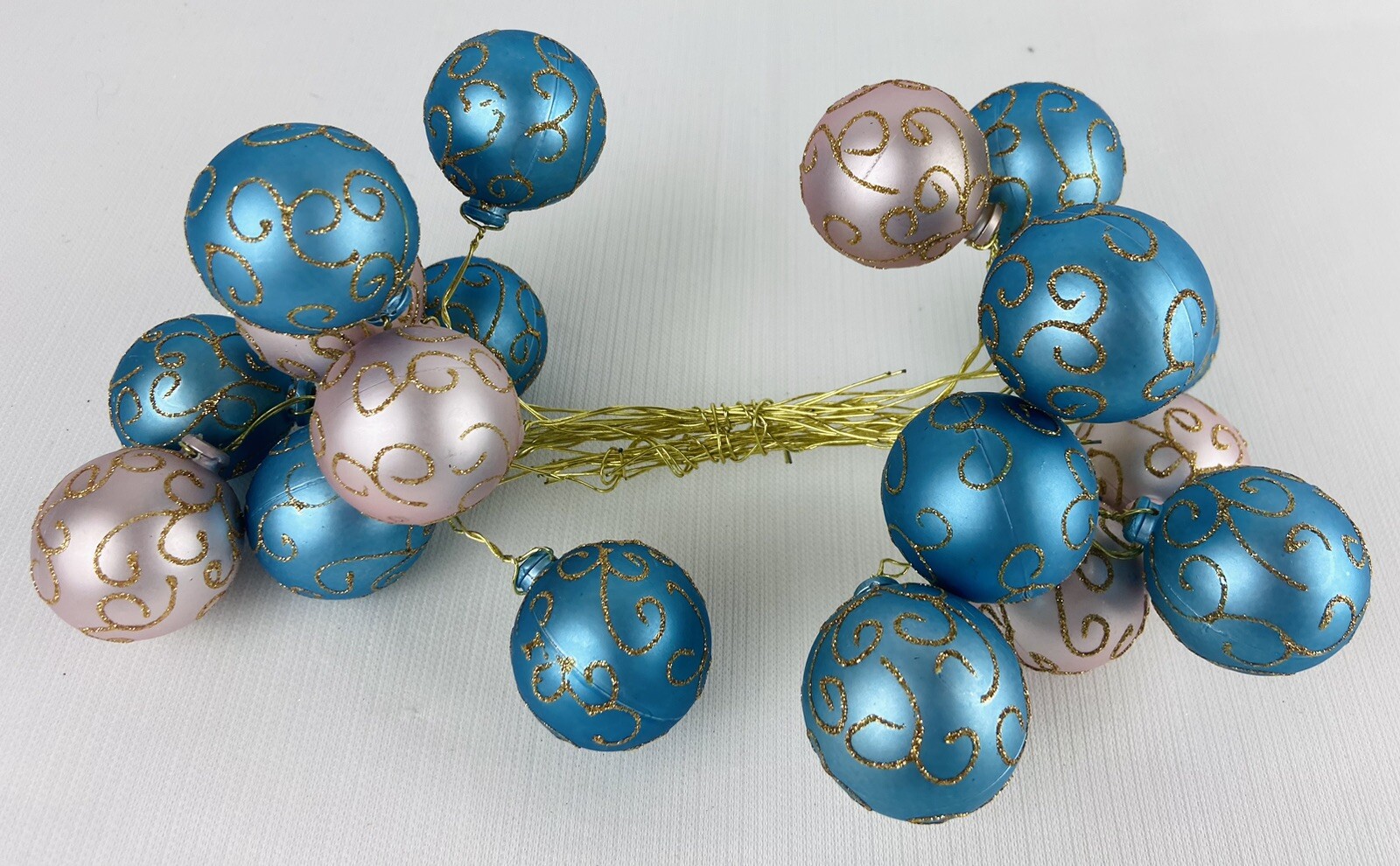 Easter Christmas Craft Picks Tie Ons Ornaments Fillers Bulbs Wired Bundle 17pc