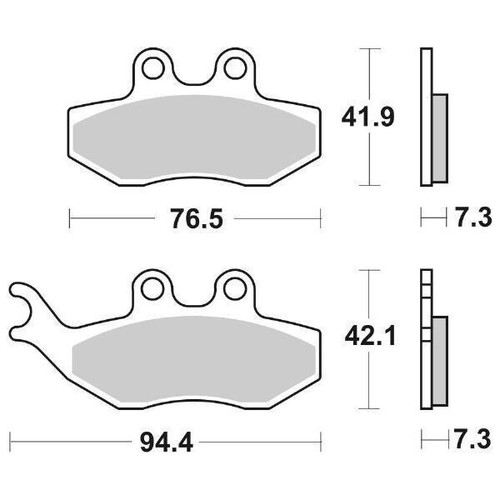 Plaquettes De Frein Avant Betamotor RR Enduro 50 14>14 SBS 774HF 65. ...