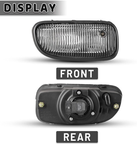 Fit 1999-2002 2003 Jeep Grand Cherokee Front Bumper Driving Fog Lights Pairs  - Picture 8 of 15