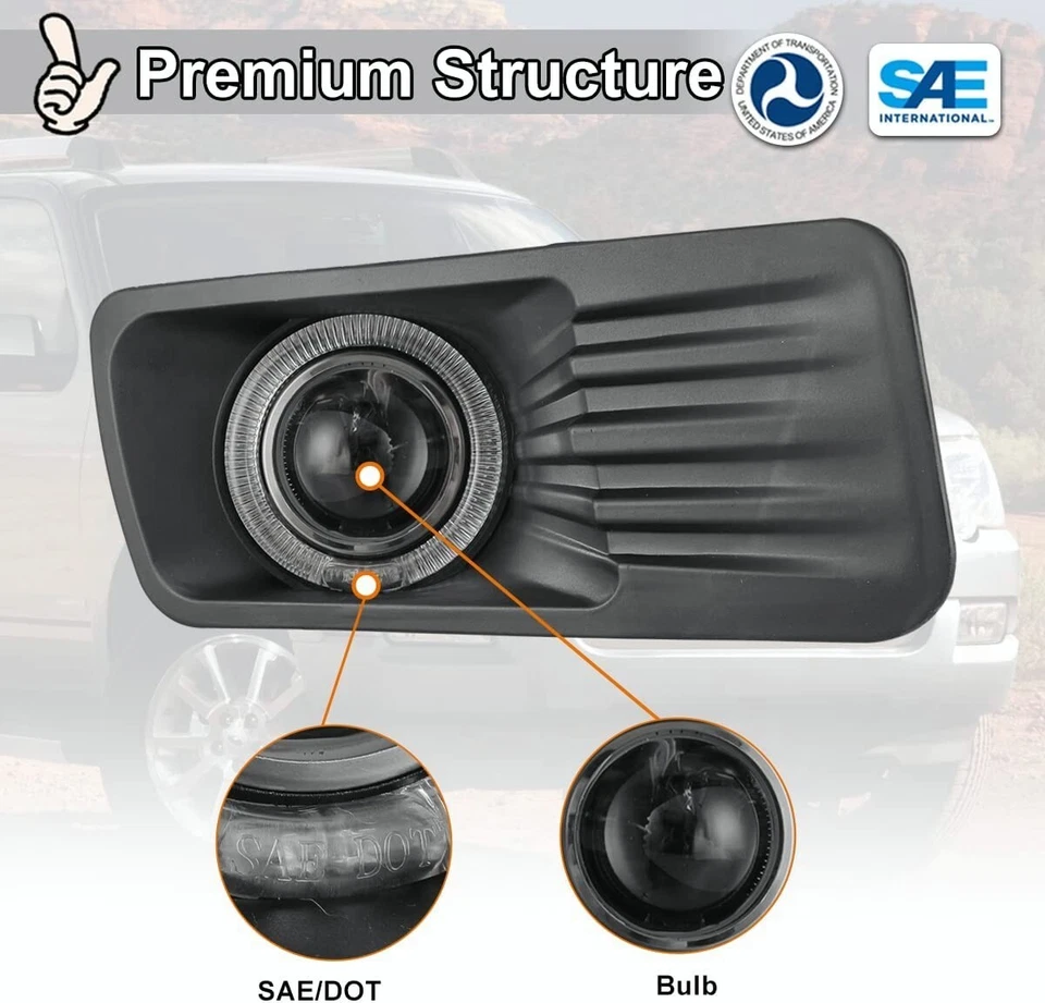 For 2006-2010 Ford Explorer 2007-10 Explorer Sport Trac Fog Lights Set 2Pcs - Image 2 of 4