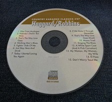 MERLE HAGGARD MARTY ROBBINS   COUNTRY KARAOKE CLASSICS CDG DISC