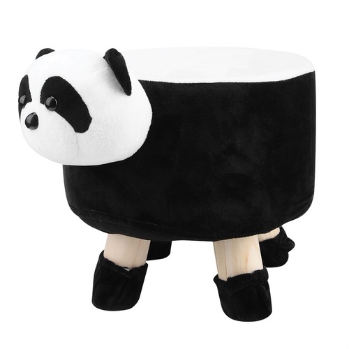.Household Mini Animal Shape Stool Lovely Stool With Flannel Solid Wood - Picture 7 of 10