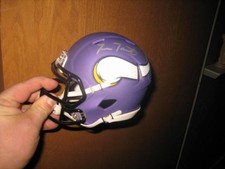 Minnesota Vikings Fran Tarkenton Autographed  Speed Mini Helmet .