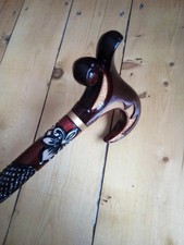 Unique design hand carved wooden walking stick for men women cane best gift Q22