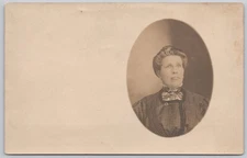 Woman Portrait Real Photo Postcard RPPC Aunt Attie McGuire