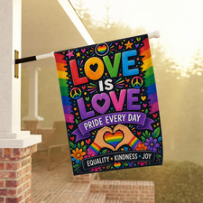 Gay Pride Rainbow Flag Pride Month Garden Flag Love Is Love LGBTQ Decor