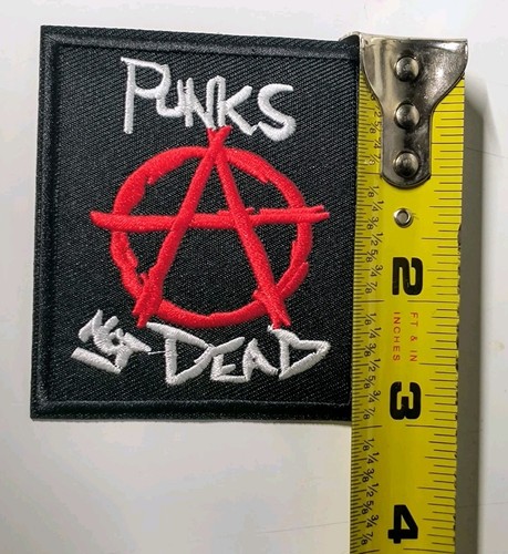 Patch musica punks not dead anarchy ferro/cucito emo goth punk rock applique band - Foto 2 di 6