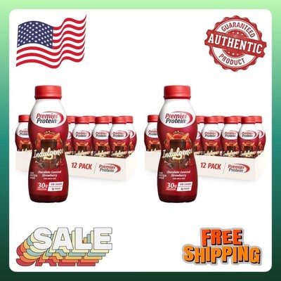 Premier Protein Indulgence Shake, Chocolate Covered Strawberry, 11.5 Fl Oz, 24Ct