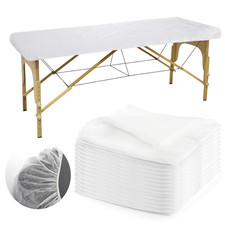 30 PCS Disposable Fitted Massage Table Sheets, Elastic Spa Bed Covers, Breathabl