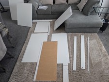 New Wickes Madison base unit 800mm set white gloss with one door missing