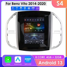 F&uuml;r Mercedes Vito W447 9.7"Touchscreen Android 14 Autoradio GPS Navi CarPlay DSP