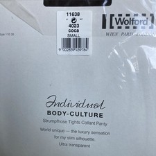 Wolford Tights Individual Body-Culture Size Small Coca 11638 New Old Stock
