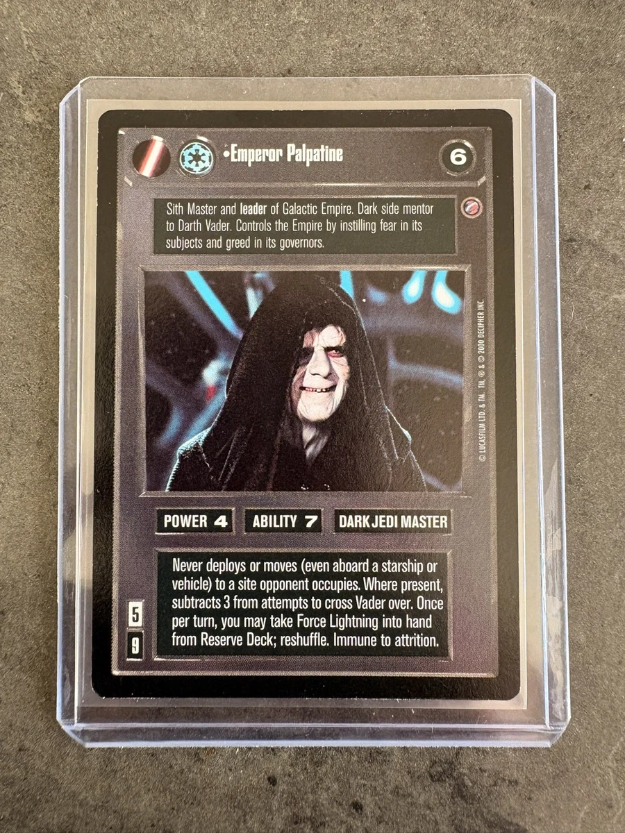 25+ Star Wars CCG Rare Individual Collectible Card Game Cards for