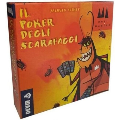 Poker degl Kakerlaken - Italienisches Brettspiel Bluff Devir
