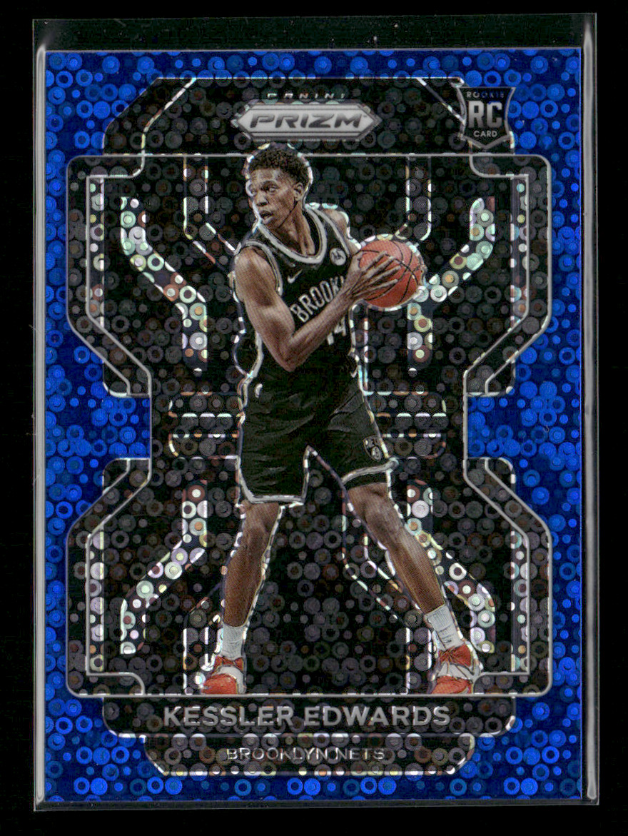 2021-22  Panini Prizm #284 Kessler Edwards Fast Break Blue Prizm /150 RC