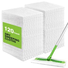 HOMEXCEL Dry Sweeping Cloths for Swiffer Sweeper 120 Count Disposable Refills