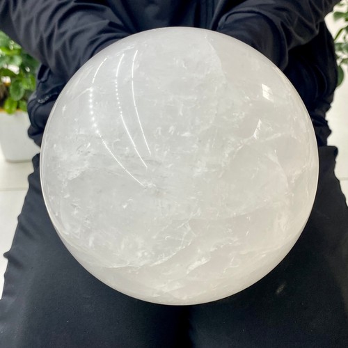 8.13LB Large Natural White Crystal Quartz Crystal Sphere Ball Healing - Picture 12 of 14