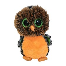Ty Beanie Boos Midnight Owl Halloween Plush 2015 Retired Stuffed Toy 9”