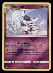 Meowstic 80/214 Sun & Moon Unbroken Bonds Reverse Holo Rare