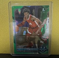 2021-22 Bowman University - Keon Ellis #75 Green Refractor /99 (RC)