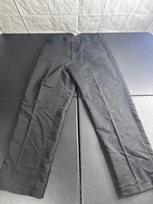 Dockers D4 Chino Pants Mens 34x32 Black Relaxed Fit Flat Front Casual Work Dress