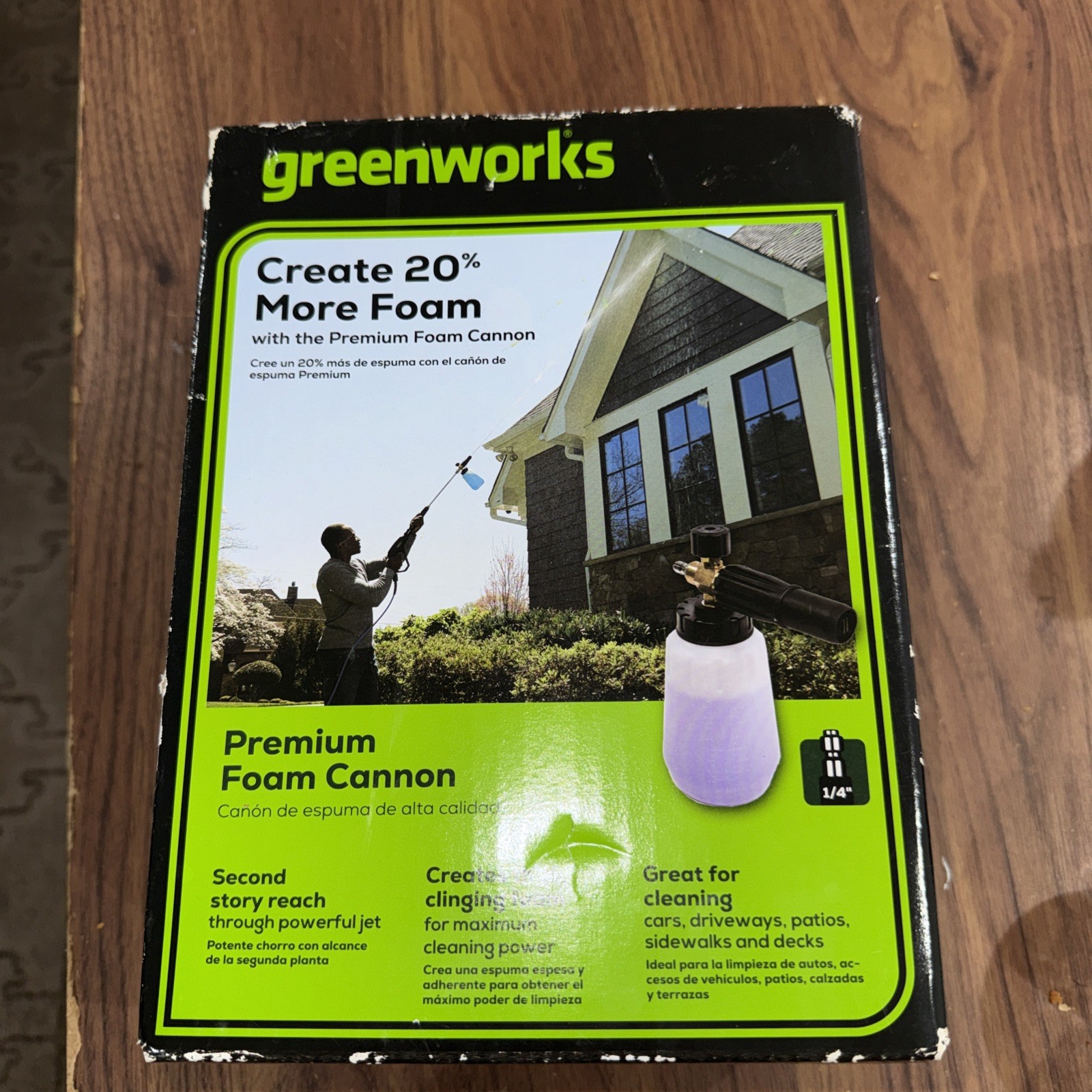 NEW Greenworks Pressure Washer Foam Cannon Spray Wash Cleani
