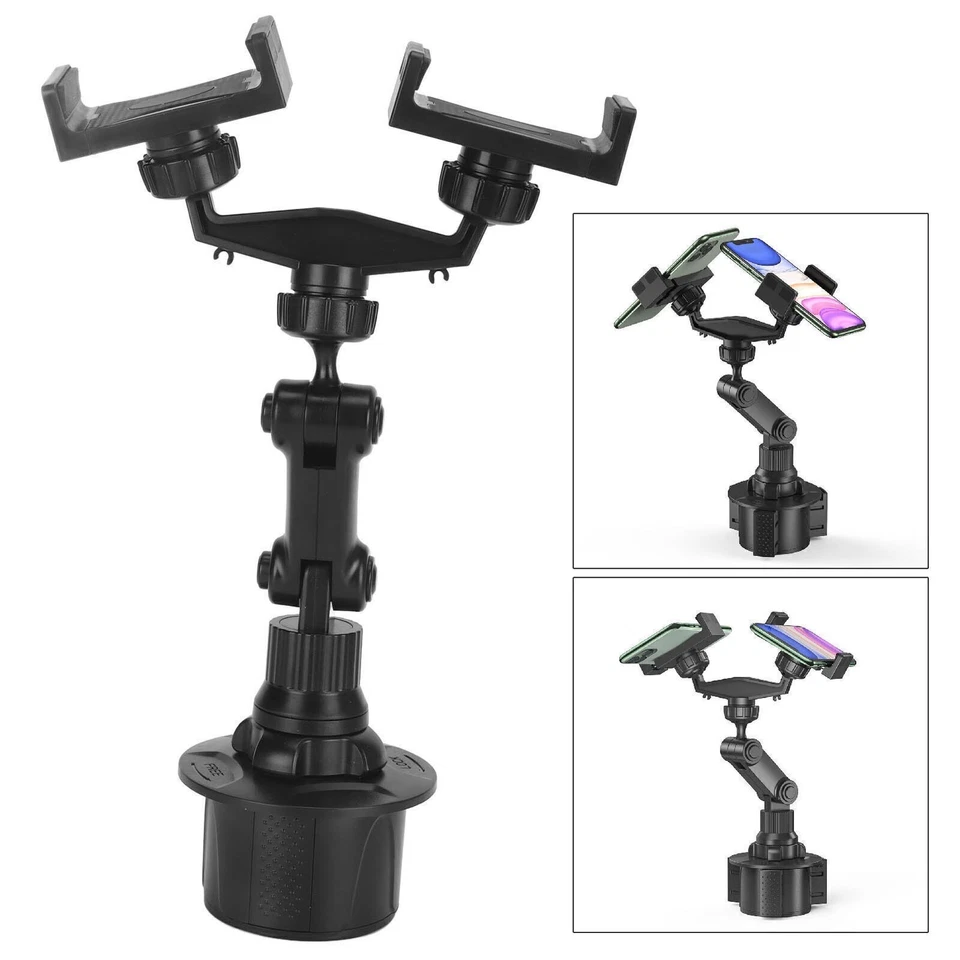 Car Cup Phone Holder 360 Degree Rotation Universal Adjustable Cup Holder Phone - Image 4 of 4