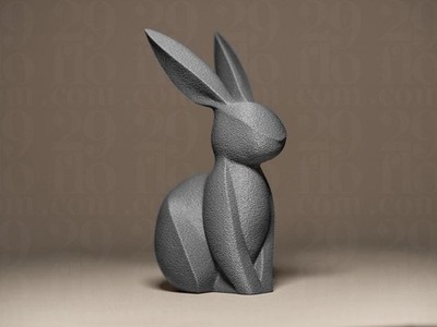 Elegante Hasen Figur | Minimalist Bunny Statue | Grey Easter Decor | Modern
