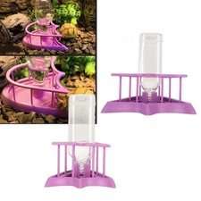 Automatic Reptile Water Feeder Safe Purple Fence Reptile Water Drinker Dispenser