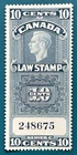 Lot89 Canada Law Stamp FSC21 MNH