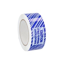 Blue Strips Tamper Evident Packing Tape 1.88 Inch x 110 Yards 1.9 Mil 1296 Rolls