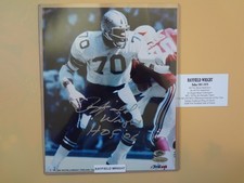 RAYFIELD WRIGHT DALLAS COWBOYS AUTOGRAPH PHOTO 8 X 10 TRISTAR COA
