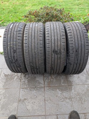 4 Sommerreifen Continental ContiEcoContact 5 195/55R16 87H Profilstärke 7mm