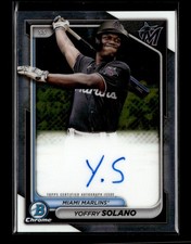 2024 Bowman Chrome #CPA-YS Yoffry Solano Prospects Autographs